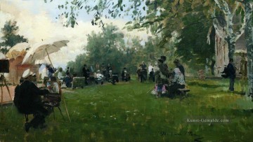  Repin Malerei - auf dem Akademischer Häuschen 1898 Ilya Repin